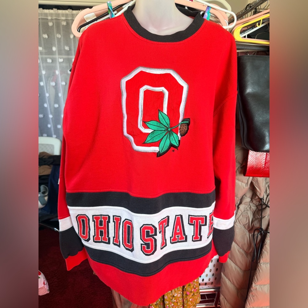 Pro Player Red Ohio State Women's Sweater